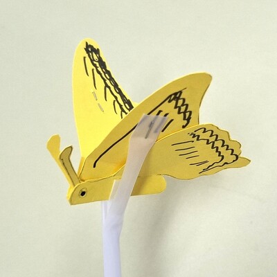 うごくはねのチョウ(工作)