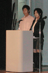 司会の学生