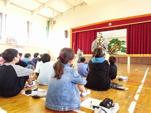 柿山伏、鑑賞中