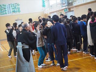 面・扇子見学