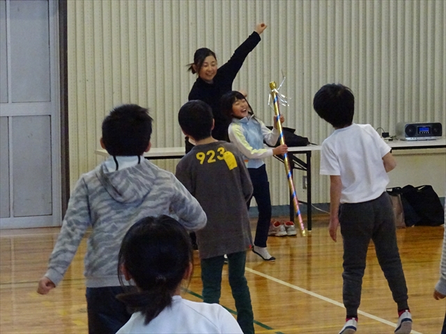 魔法の棒で準備運動