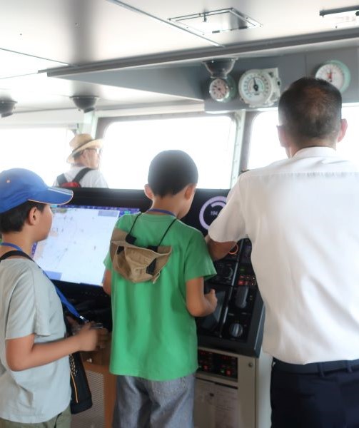 船長さんと子どもたち