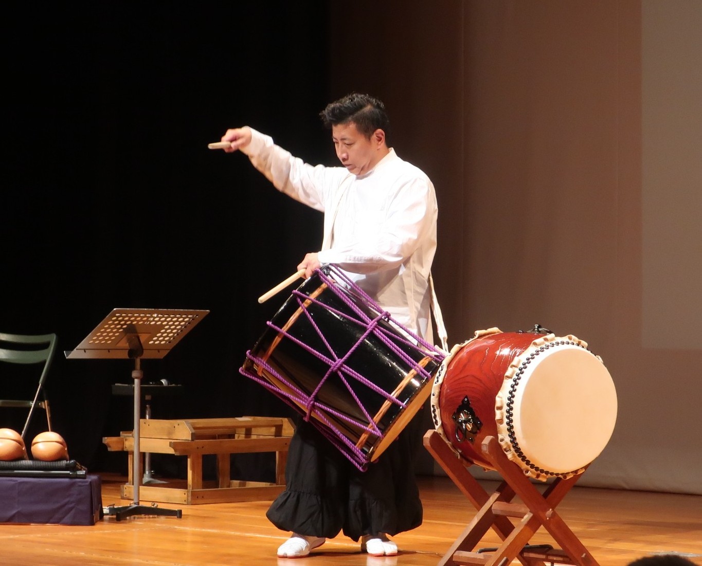 和太鼓演奏の生田隆明さん