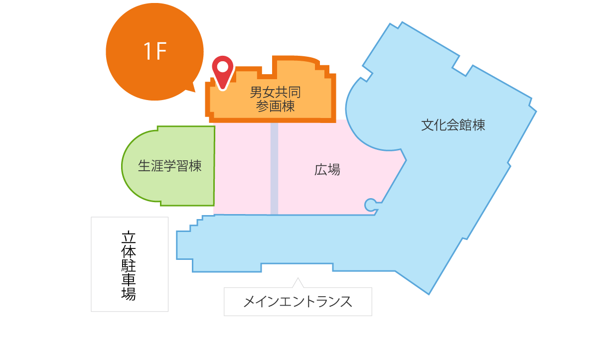 多目的ホール位置図