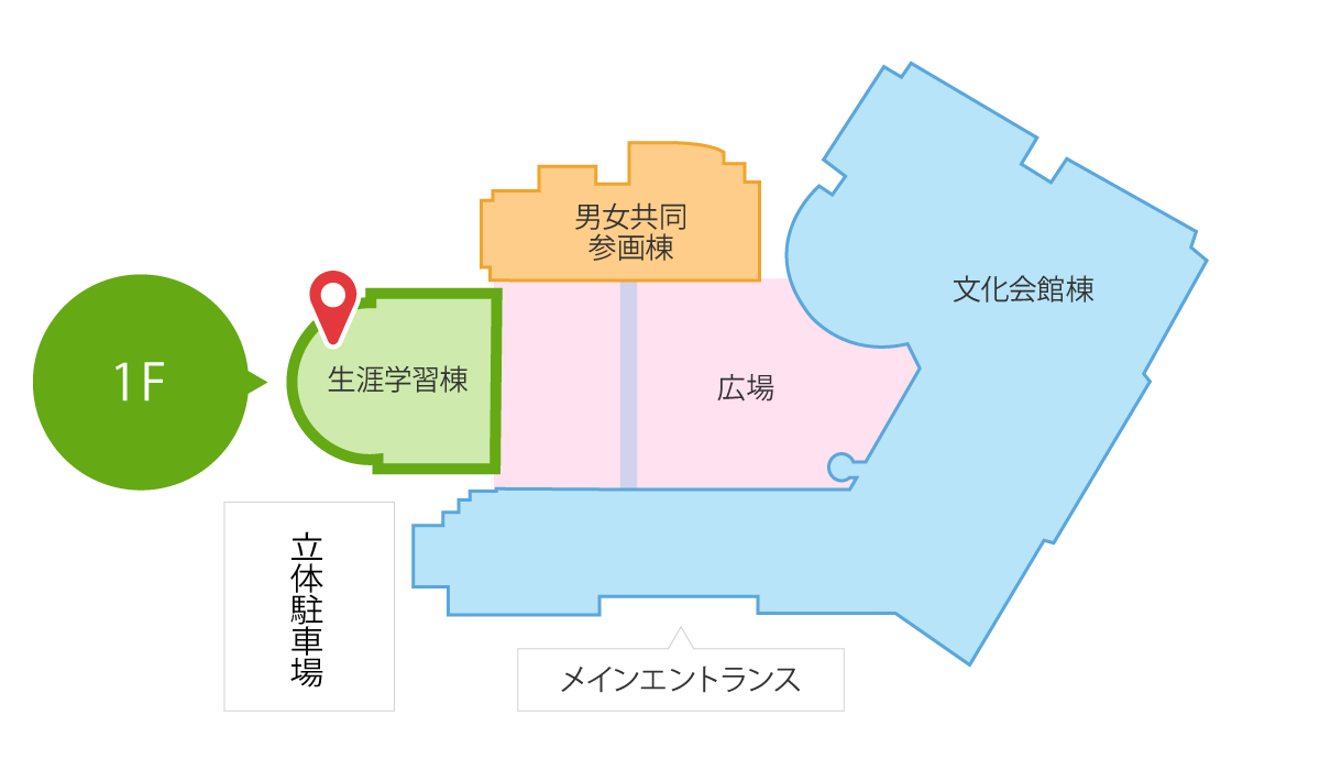 三重県立図書館位置図
