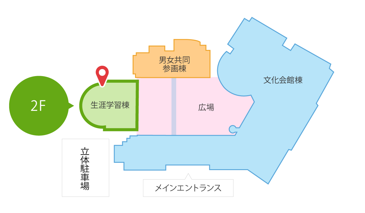 2階小研修室位置図