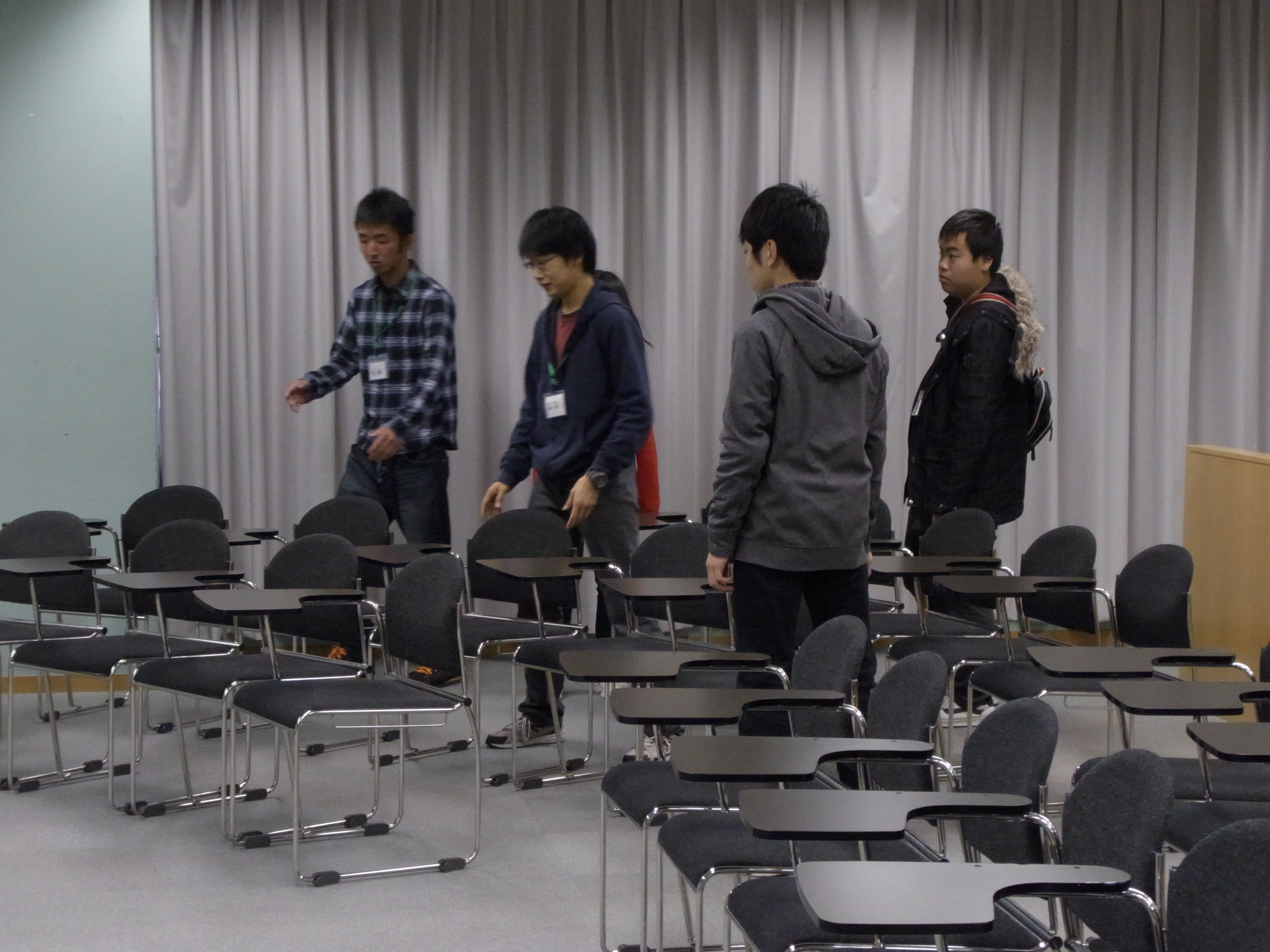 会場設営
